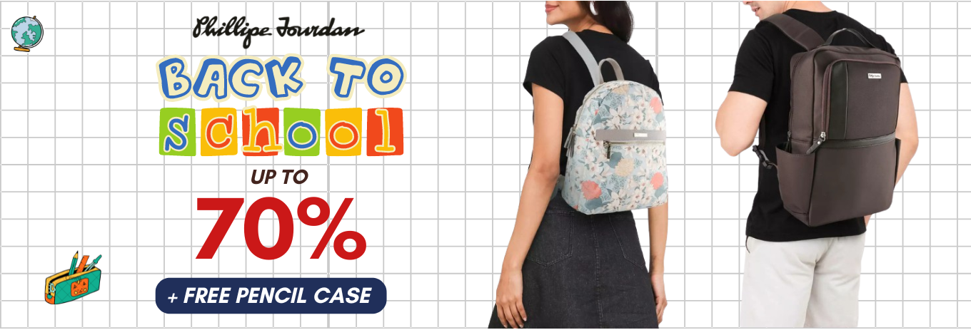 BACK TO SCHOOL UP TO 70% + FREE PENCIL CASE